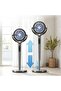 Air Pulse AF70 Smart Pedestal Fan with Remote,16 Speeds,LED Display, 9.6m Air Throw, 1050m³/h Air Volume, 3-in-1 Functionality, LED Display, 360° Circulation - 7