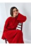 Maribel Belted Lace-Up Maxi Knit Dress Women's Red - 5