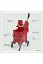 Mop Bucket with Deluxe Wringer 25L Red - 2