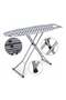 Steel Ironing Board Model 217 Iron Table for Home 33x110cm Blue