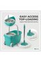 Happy Magic Mop Bucket with Wheels Teal - 3