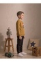 Boy's 100% Cotton Interlock Car Crusher Car Printed Long Sleeve Pajama Set Mustard - 2
