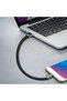 Short iPhone Charging Cable 7.9in Portable Fashion Bracelet Charger Personality Punk Braided Leather Wrist Data Transfer Cord for iOS ipad - 4