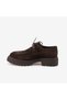 Hawen Angels Women's 4cm Rubber Sole Suede Leather Lace-Up Casual Shoes 1099 - 2