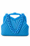 Retro Women's Scholarship Hand and Shoulder Bag-Blue
