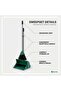 Set Foldable Long Handle Dustpan and Broom with Handle Dust Pan for Home Green - 3