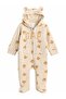 Gap Logo Detailed Teddy Bear Baby Zipper Jumpsuit Brannan Bear Aop - 2
