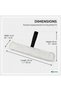 Glass Cleaning Applicator Window Squeegee 35cm White - 3