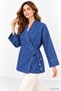 Side Tie Denim Kimono 3516 Dark Blue - 2