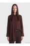 Two Mt Shop Quality Lcw Everyday Brown Dobby Women's Shirt Tunic