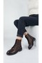 Women's Genuine Leather Boots with Eyelet Laces, Side Zipper, Layered Sole, Comfortable Fit, Stylish Boots Harken 028-03