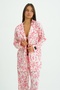 Rosabelle Rouge – 4 Piece Satin Pajama Set - 4