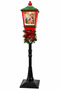 Can-Süs Large Size Illuminated and Sound-Activated New Year's Street Lamp – Decorative Lantern with Winter House Figure and Snow Effect - 2