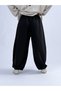 Black Oversize Women's Baggy Pants Coc3427 - 7