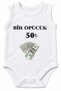 Kiss Me 50Tl Written 100% Cotton Printed Baby Bodysuit Short Sleeve