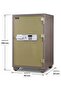 Fire Safe BS-T1000 Heavy Duty Security Safe Locker with Digital Lock and Key Lock, Fire Resistant Safe for Home, Office, Bank, Business and Commercial Use - Grey - 3