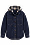 Kapüşonlu Denim Overshirt - 5