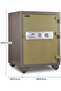 Fire Safe BS-K750 Heavy Duty Security Safe Locker with Key Lock, Fire Resistant Safe for Home, Office, Bank, Business and Commercial Use - Grey - 3