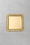 Royal Corda 4 Pieces Stainless Steel Square Presentation Tray 22X22 cm Coffee Serving Tray with Cast Edges - 2