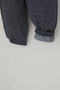 Boy's Sweatpants with Lace Accessories, Elastic Waist and Cuffs, 1-4 Years Old, Dark Gray Melange - 4