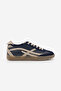 Women's Sneaker Lace-Up Sports Shoes Alvena Navy Blue Suede - 2