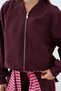 Women's Collar Camisole Detail Zippered Parachute Suit Plum - 5