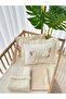 Embroidered Crib-Park Bed Baby Pique Set 100% Cotton - 2