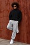 Men's Full Turtleneck Oversize Black Knitwear Sweater - 6
