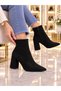 Thick-Heeled Zippered Boots