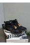 Black Parachute Fabric Women's Casual Sports Boots - 2