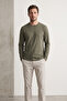 100% Cotton 3-Piece Single Jersey Basic Men's T-Shirt Compact Combed Cotton Soft Fabric Regular Fit Anti-Sweat Long Sleeve Sportsman Anthracite Claret Khaki Biker T-Shirt Body - 7