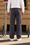 3 Threaded Side Piping Adjustable Bagg Men's Anthracite Sweatpants with Stopper Cuffs - 2