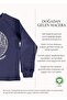 Organic nature printed navy blue winter boy's sweatshirt - 4