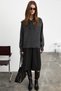 Velto women's polo collar buttoned anthracite sweater - 3