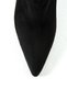 Brunella Women's Pointed Toe Black Suede Wedge Heel Boots - 5