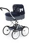 Nostalgic Classic Doll's Pram with Basket, Bag and Cover, Blue - 7