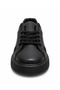 Unisex Black Lace-Up Casual Sneaker Sports Shoes - 5