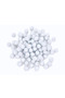 Pompom White 3.5 cm Pack of 100 Decoration Decoration Hobby Handicraft Accessory - 3