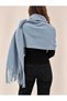 New Season Women's Winter Soft Textured Tasseled Oversized Shawl Scarf - 2