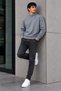 Men's Semi-Throat Collar Plain Pattern Casual Daily Gray Sweater - 6