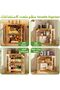 Double Layer Bamboo Bread Box for Kitchen Countertop, Large Capacity Bread Storage Bin Bread Contain - 6
