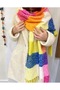 Colorful Square Pattern Shawl