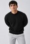 Men's Semi-Throat Collar Plain Pattern Casual Daily Black Sweater - 3