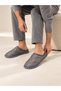 Men's Non-Slip Sole Silent Insole with Plush Fur Inside, Home Slippers and Comfortable House Slippers - 2