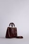 Gold detailed hand and shoulder bag dark burgundy - 3