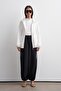 Zippered Stretch Blouse White - 5