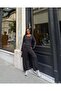 Women's Black Crew Neck Elastic Cuff Blouse and Pants Two-Piece Set - 7