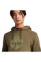 Kennebec River Tree Logo Men's Khaki Hooded Sweatshirt - 4