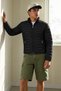 Men's Casual Stand Collar Black Puffer Jacket - 4