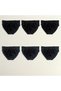 Young Men's Cotton 6 Pack Black Color Slip Bb2839 - 4